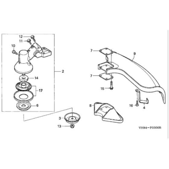 Gear Case for Honda HHT31S