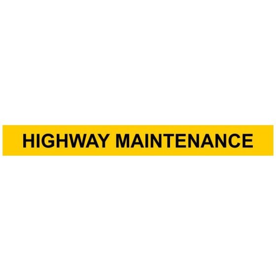 Highway Maintenance - Self-Adhesive Vinyl - 100mm x 900mm