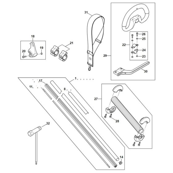 Drive Tube & Gear Head