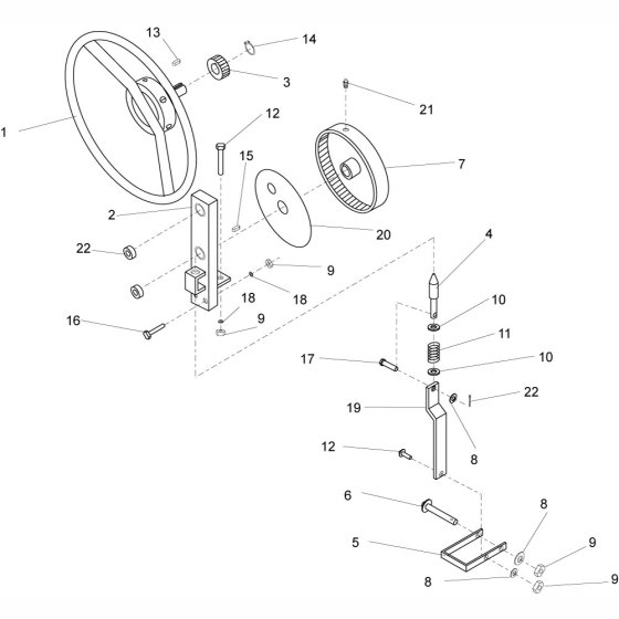 Handle Assembly for Belle Mixer