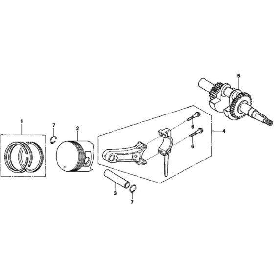 Piston Assembly for Honda WB30XT Water Pump