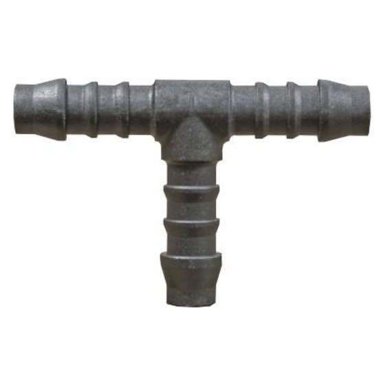 Black 4mm Plastic T-Piece Hose Joiner/Pipe Connector
