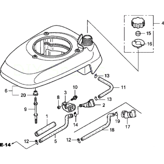 Fuel Tank Assembly for Honda