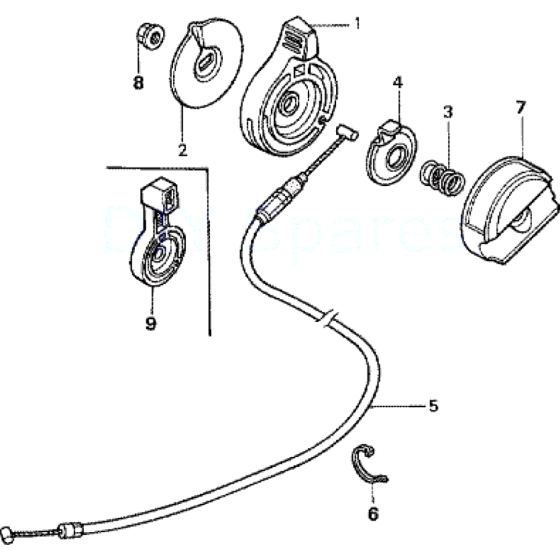 Throttle Lever & Cable Assembly