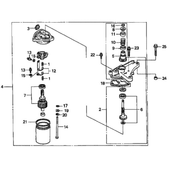 Starter Motor for Honda HRD535