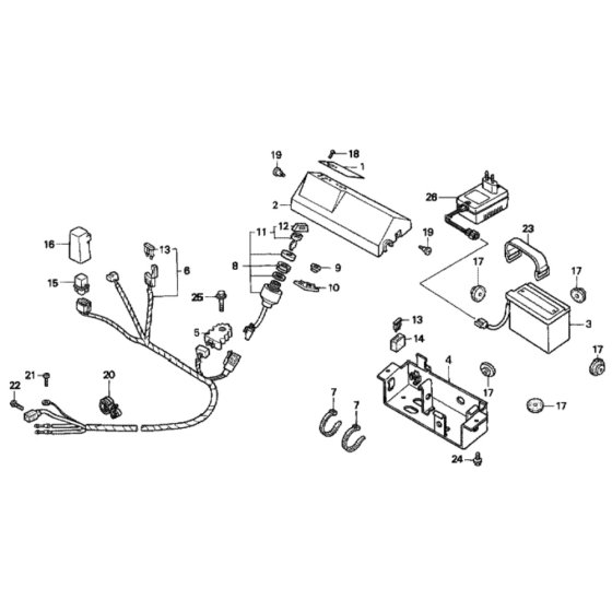 Control Panel for Honda HRD535