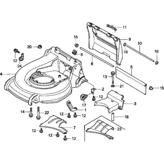 Cutter Deck for Honda HRD535