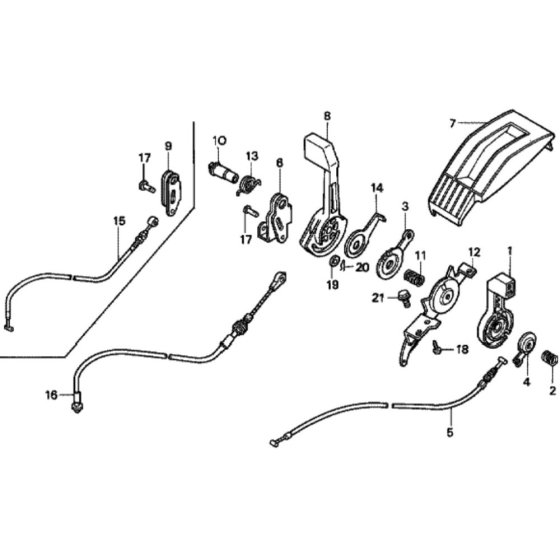 Throttle Lever for Honda HRD536C