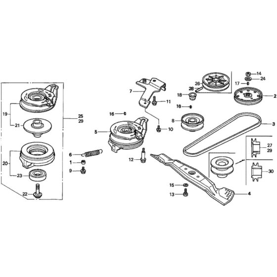 Rotary Blade for Honda HRD536C