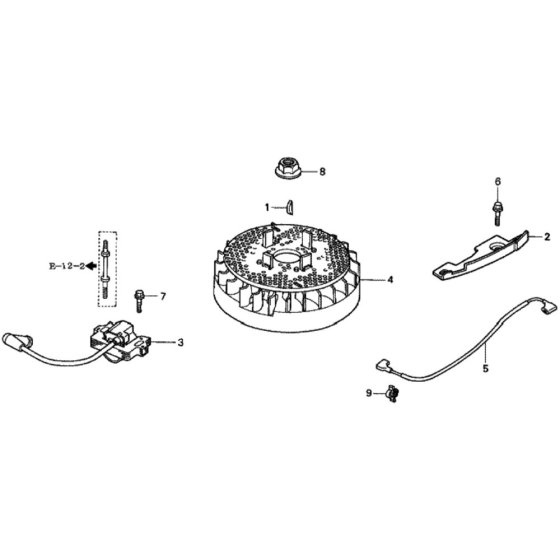 Flywheel for Honda HRD536C