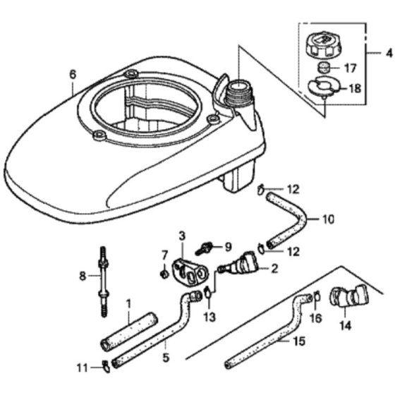 Fan Cover for Honda HRD536C
