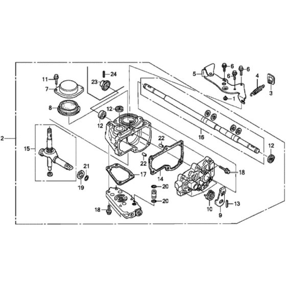Transmission for Honda HRD536C2