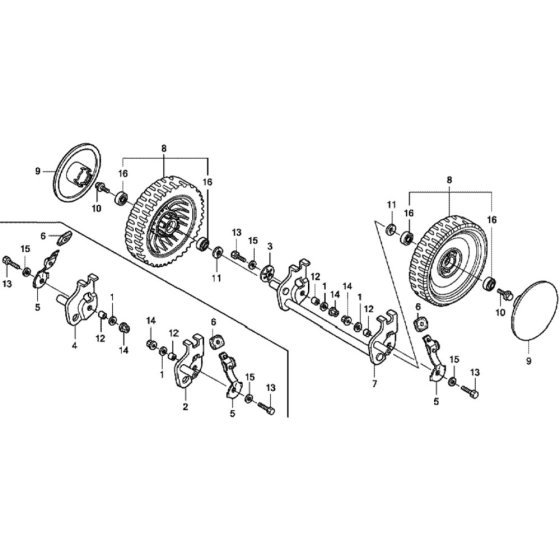 Front Wheel for Honda HRD536C3