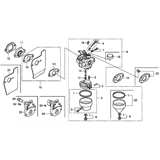 Carburetor for Honda HRG415C1