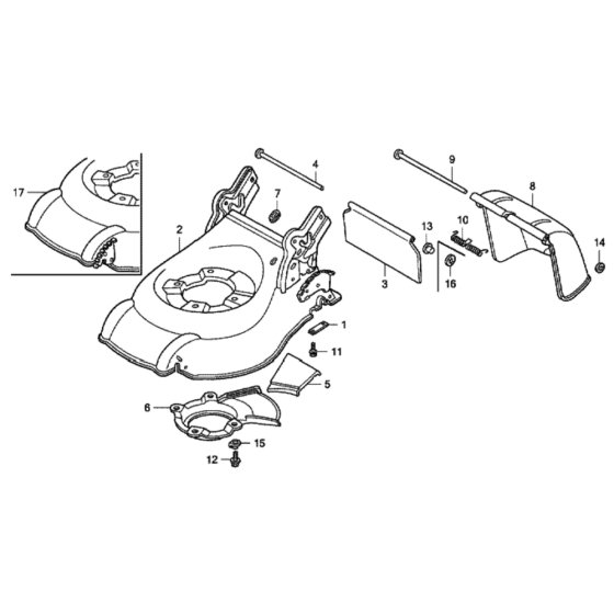 Cutter Housing for Honda IZY