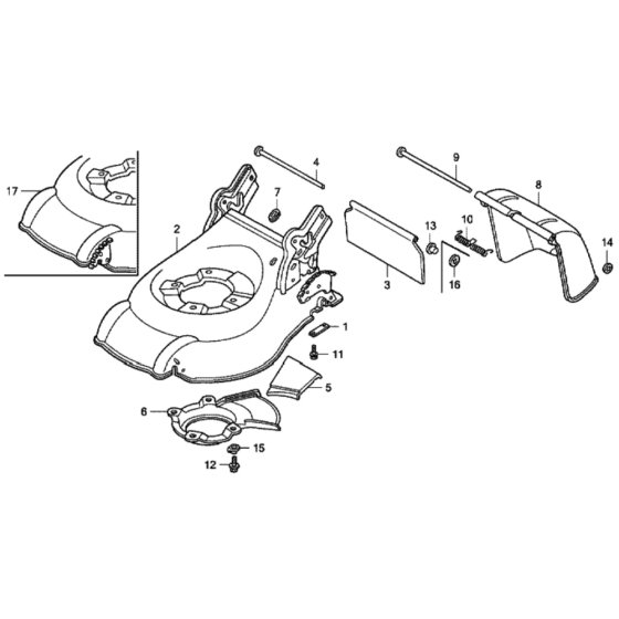 Cutter Housing for Honda HRG415C2