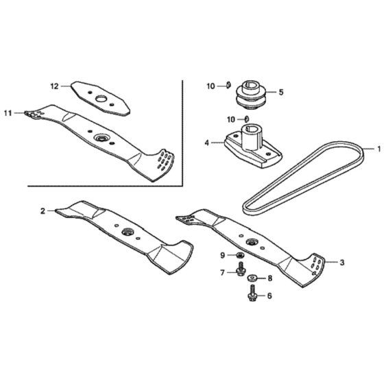 Rotary Blade for Honda HRG415C3