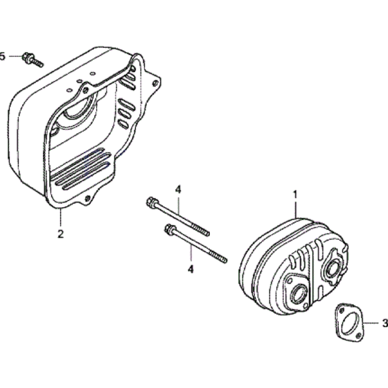 Muffler Assembly for Honda HRG415