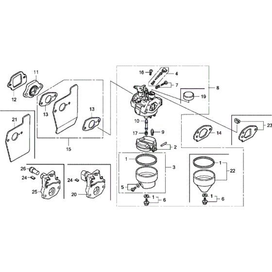 Carburettor Assembly for Honda HRG415