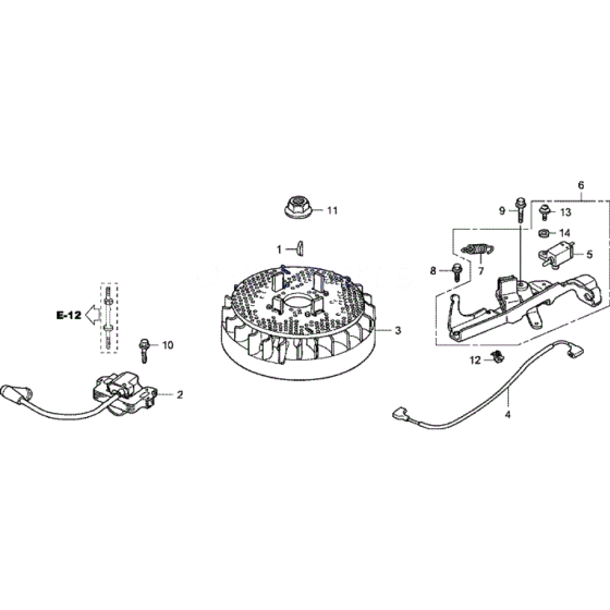 Flywheel & Ignition Coil Assembly