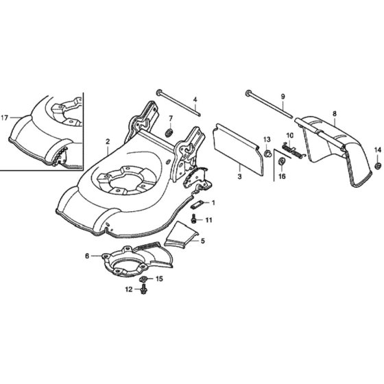 Cutter Housing for Honda HRG465C1