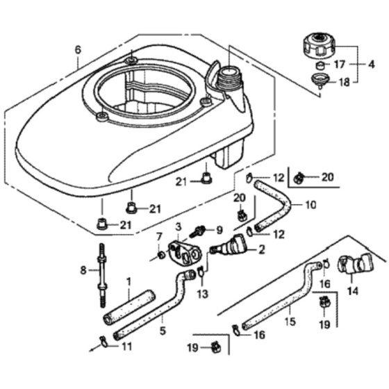Fan Cover for Honda HRG536C1