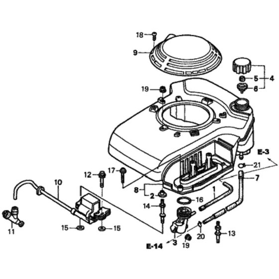 Fan Cover for Honda HRH536