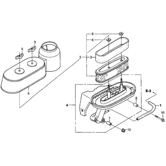 Air Cleaner for Honda HRH536K3