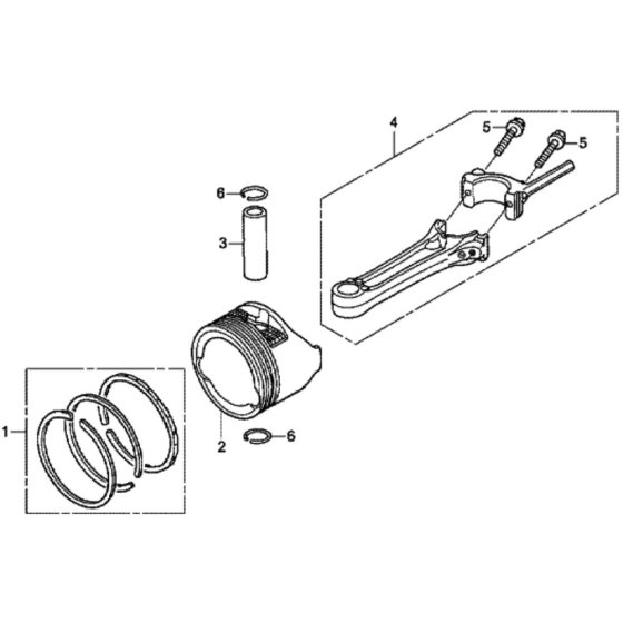 Piston for Honda HRX426C