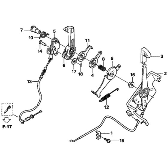 Throttle Lever for Honda HRX426C