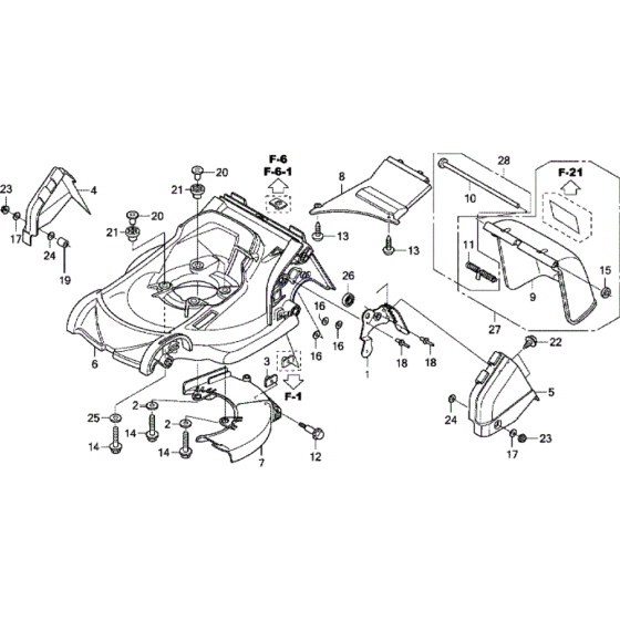 Cutter Housing for Honda HRX426 QX