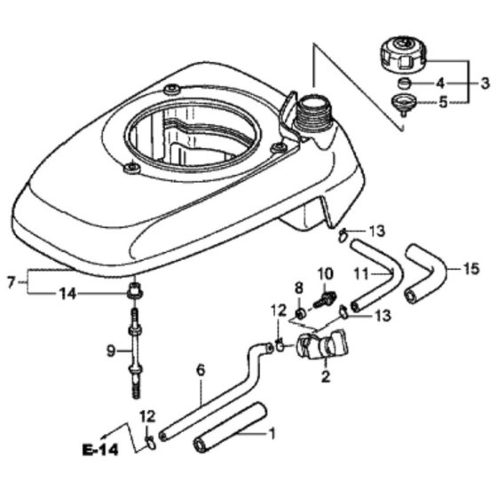 Fan Cover for Honda HRX476C
