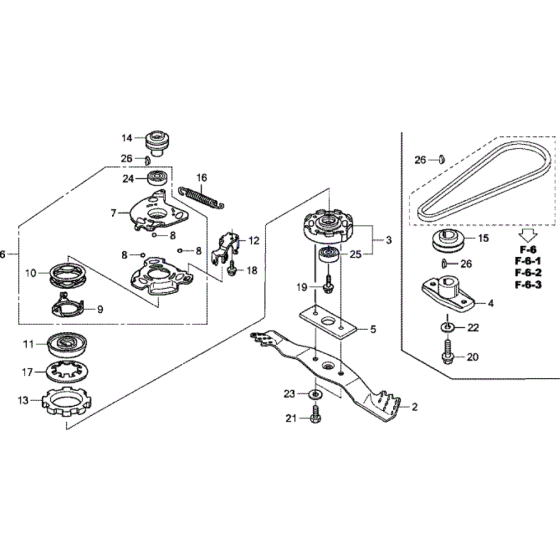 Blade and Clutch Assembly
