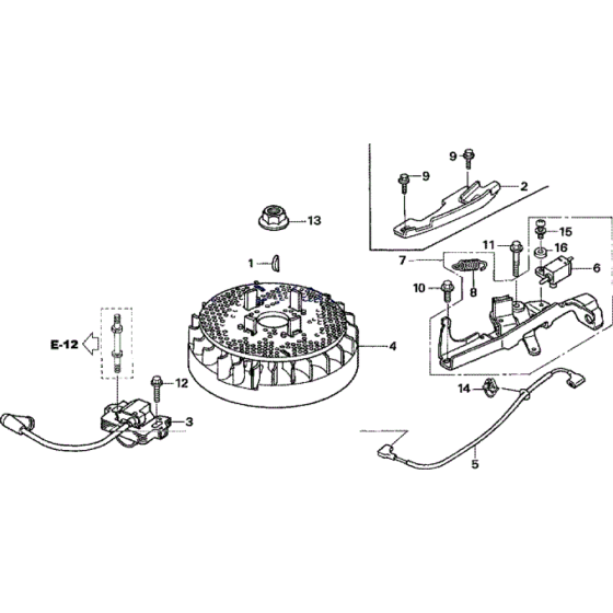 Flywheel Assembly for Honda HRX476