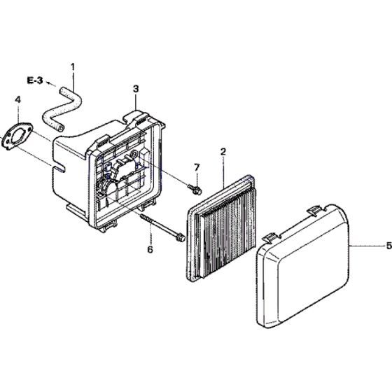 Air Filter Assembly for Honda HRX476 SX