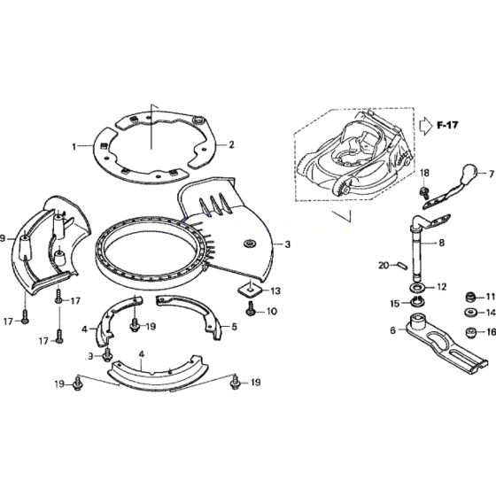 Shutter Assembly for Honda HRX537