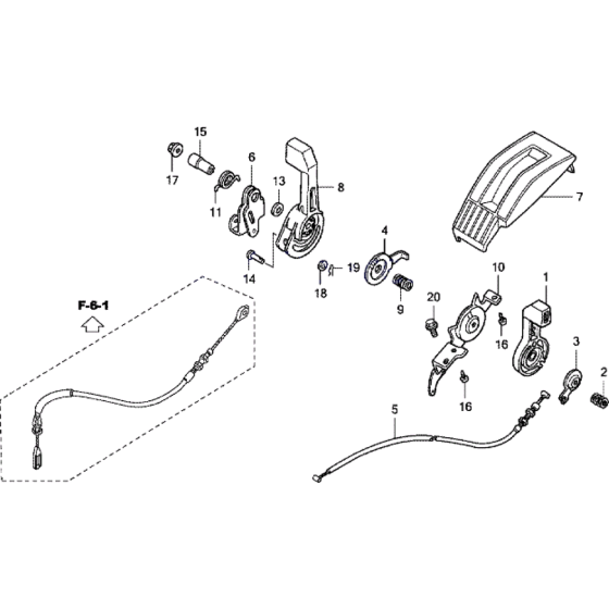 Throttle Lever & Cable Assembly