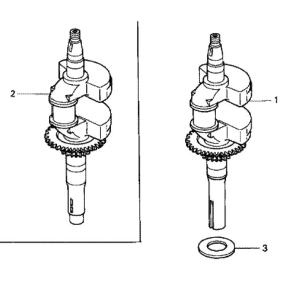 Crankshaft for Honda HRX537C