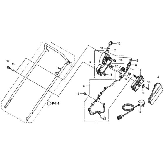 Battery/Main Harness for Honda