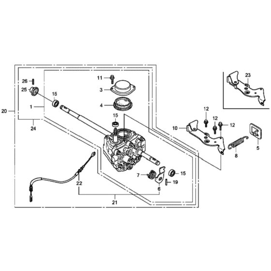 Transmission for Honda HRX537C1