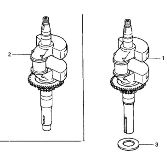 Crankshaft for Honda HRX537C1