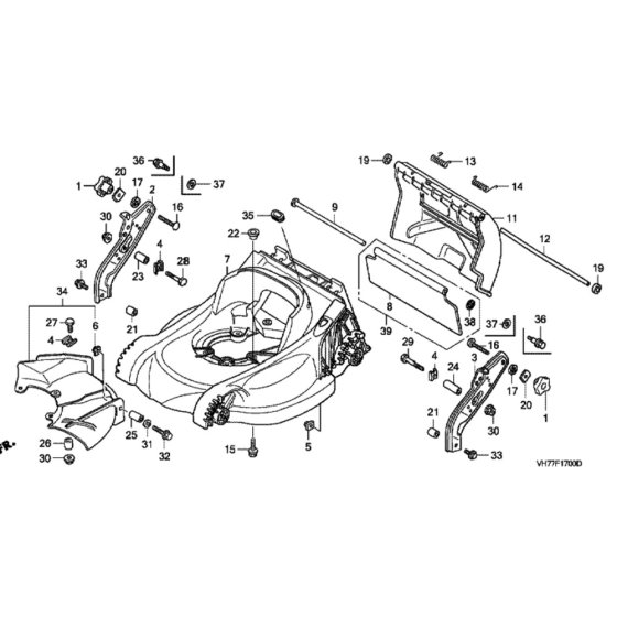 Cutter Housing for Honda HRX537C1