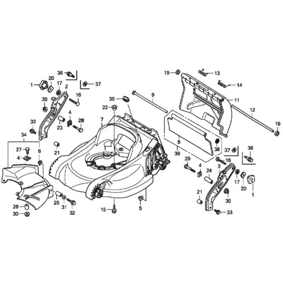 Cutter Housing for Honda HRX537C2