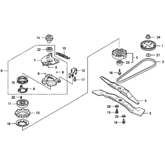 Rotary Blade for Honda HRX537C2