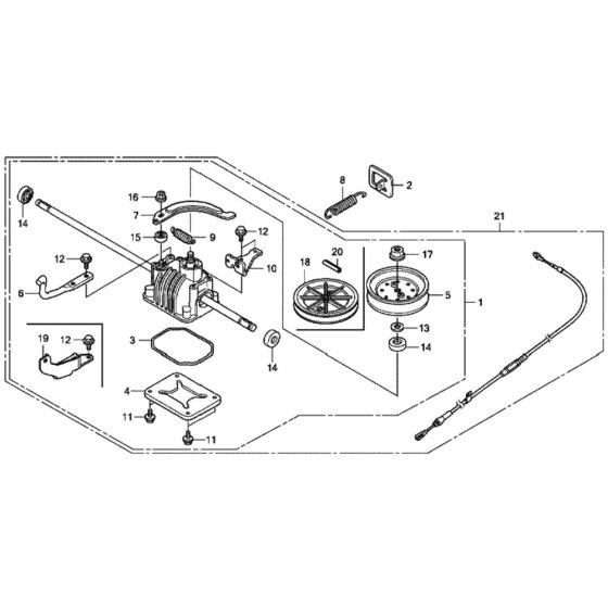 Transmission for Honda HRX537C2