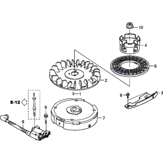 Flywheel Assembly for Honda HRX537
