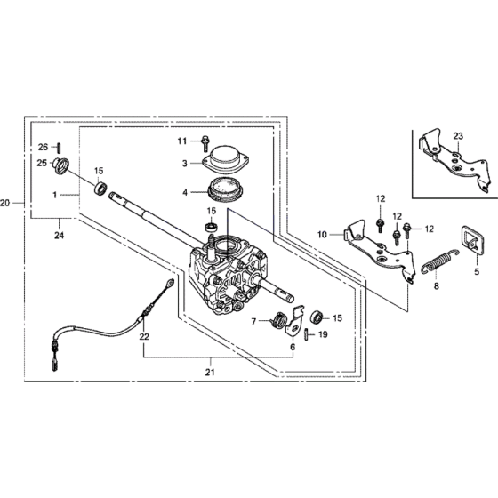 Drive Box Assembly for Honda HRX537