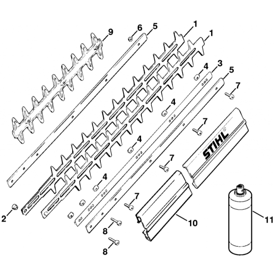 Stihl HS246 Blade Assembly