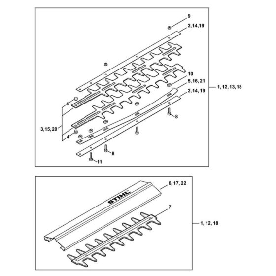 Cutter Bar for Stihl HS 80
