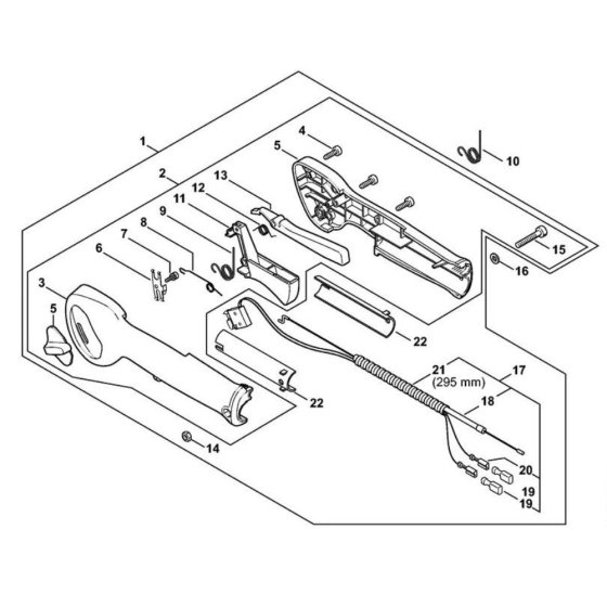 Control Handle for Stihl HS 85